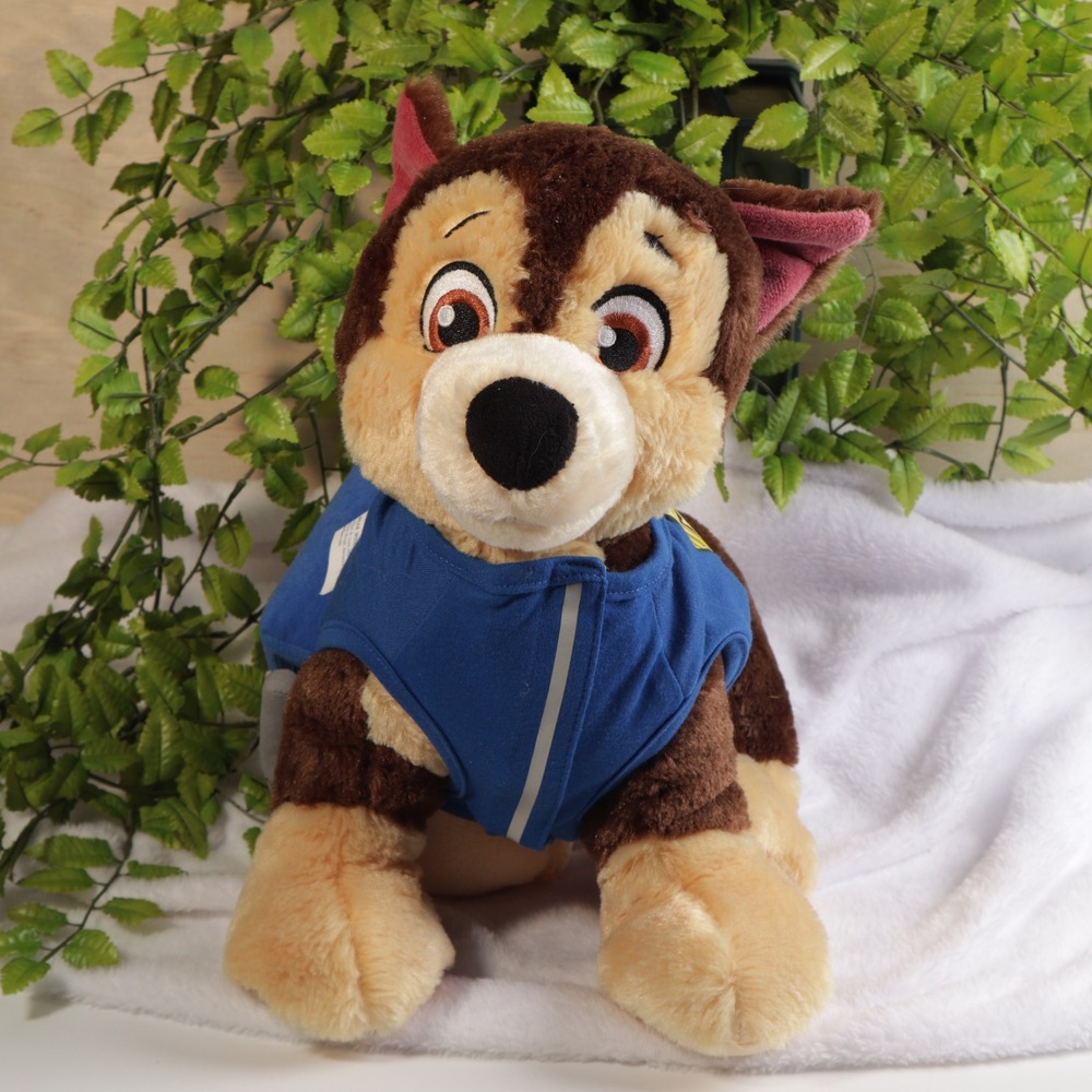 Build-A-Bear Paw Patrol Chase Plush Stuffed Animal with Police Vest and Pack
